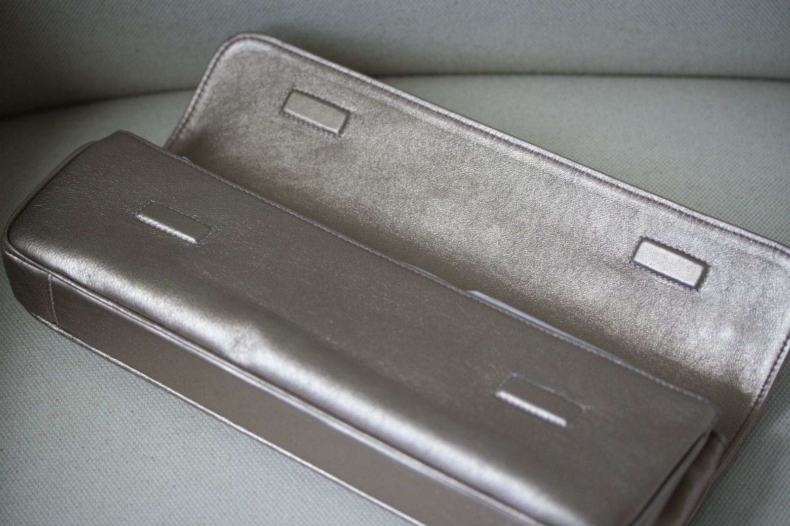 STARK AT HARRODS BRONZE LEATHER STUDDED BAGUETTE CLUTCH BAG - Image 4