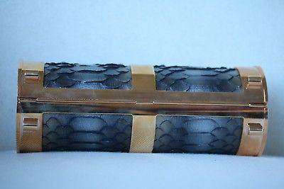 STARK AT HARRODS FIERCE SNAKE PYTHON PANTHER CLUTCH BAG - Image 7