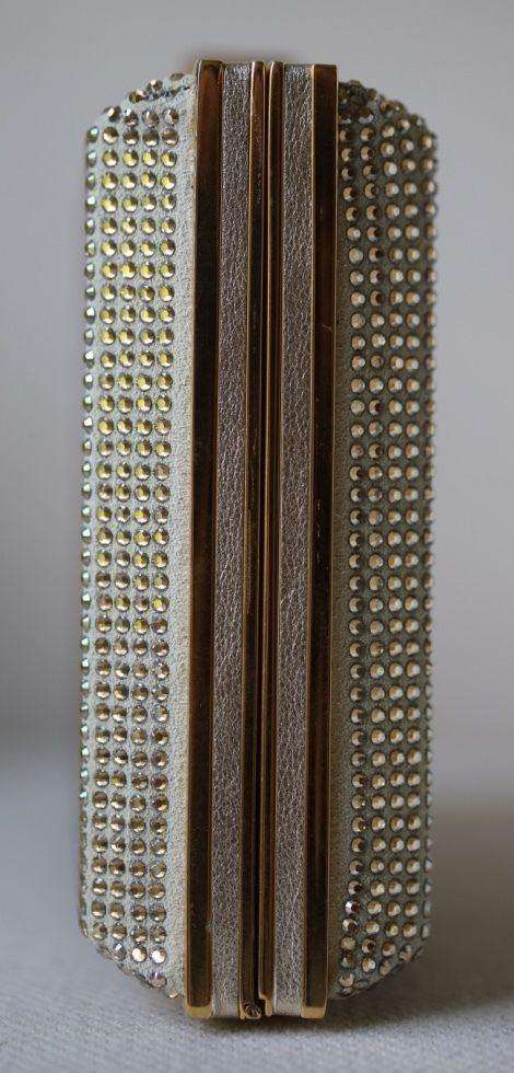 STARK AT HARRODS LADY IN THE NIGHT CHAMPAGNE CRYSTAL BOX CLUTCH - Image 2