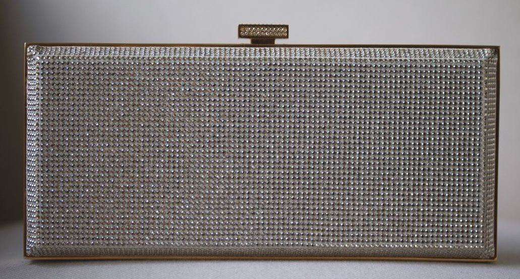 STARK AT HARRODS LADY IN THE NIGHT CHAMPAGNE CRYSTAL BOX CLUTCH - Image 5