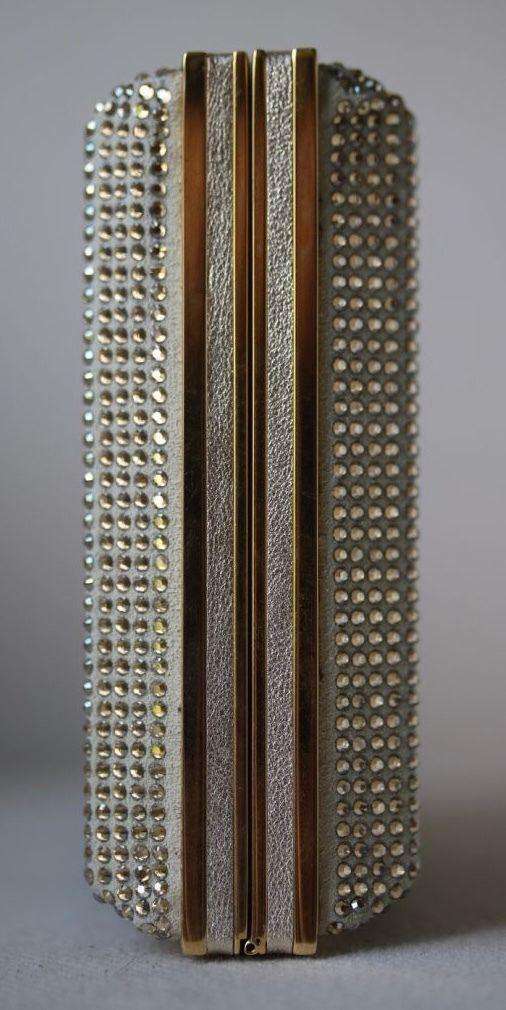 STARK AT HARRODS LADY IN THE NIGHT CHAMPAGNE CRYSTAL BOX CLUTCH - Image 8