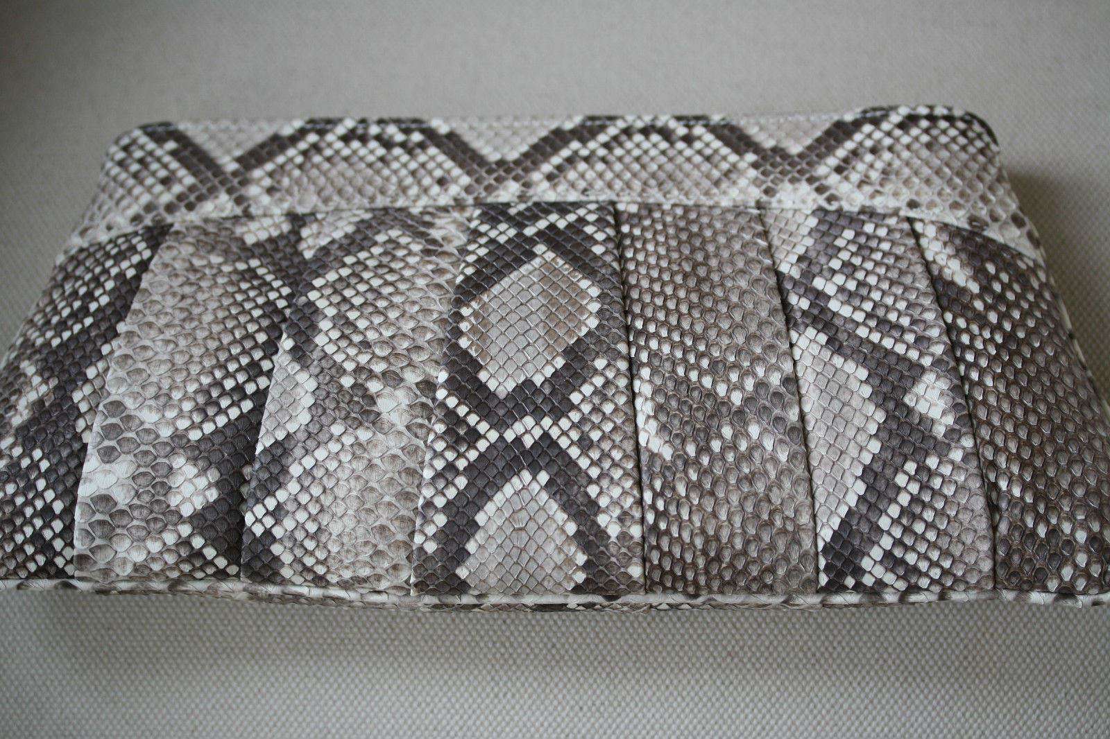 STARK AT HARRODS NATURAL PYTHON PUFF ROBERTSON CLUTCH BAG - Image 6