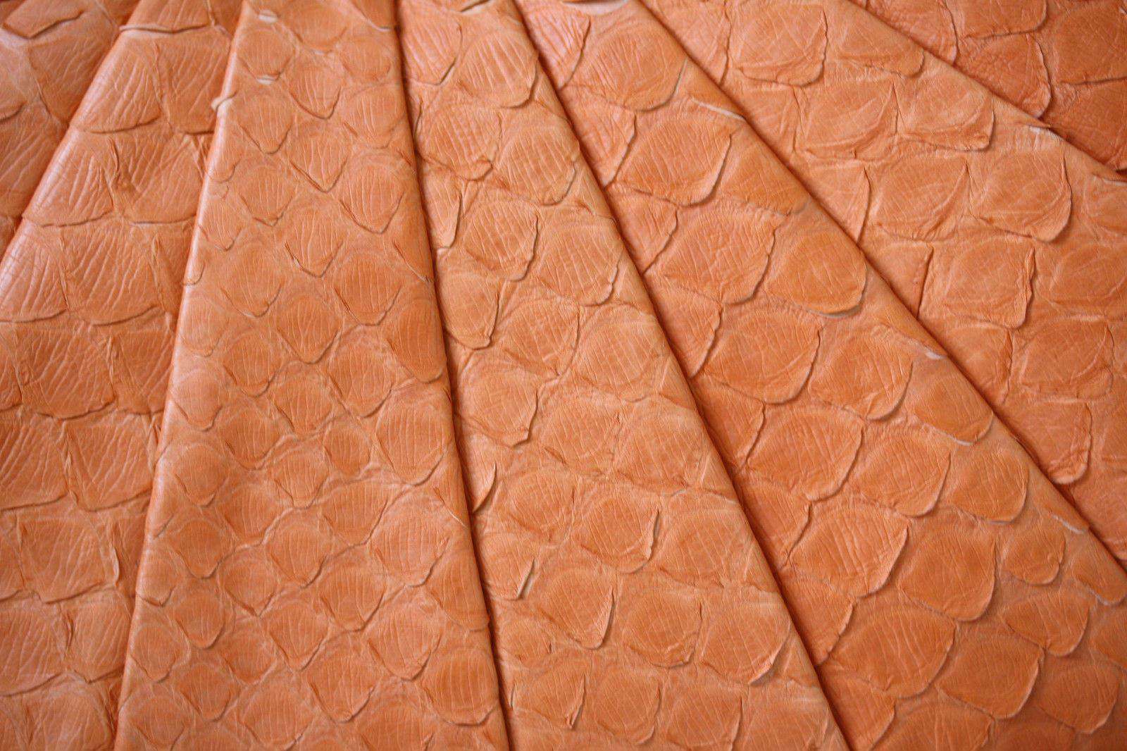 STARK AT HARRODS ORANGE PYTHON ARC STUDDED CLUTCH BAG - Image 3