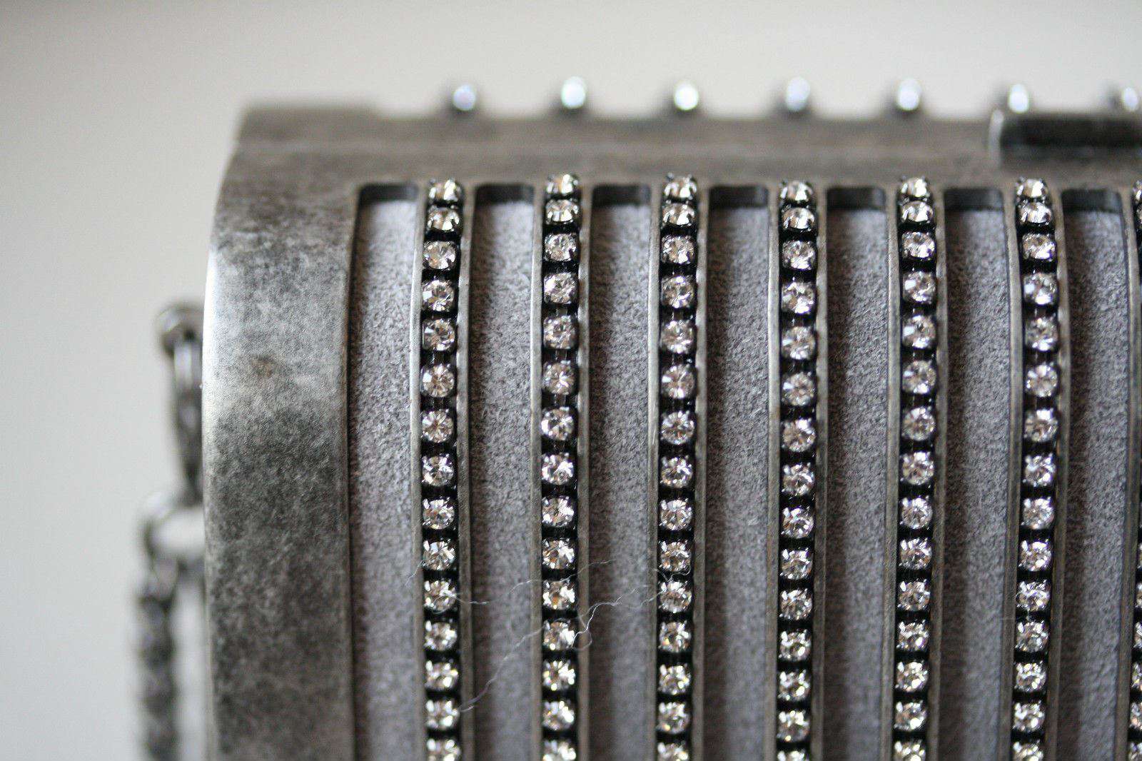 STARK AT HARRODS SEDUCTRESS SILVER CRYSTAL BOX CLUTCH - Image 4