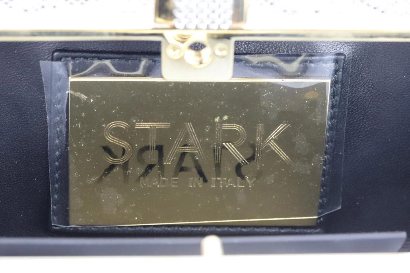 STARK BRILLIANCE CRYSTAL EMBELLISHED SUEDE BOX CLUTCH - Image 7