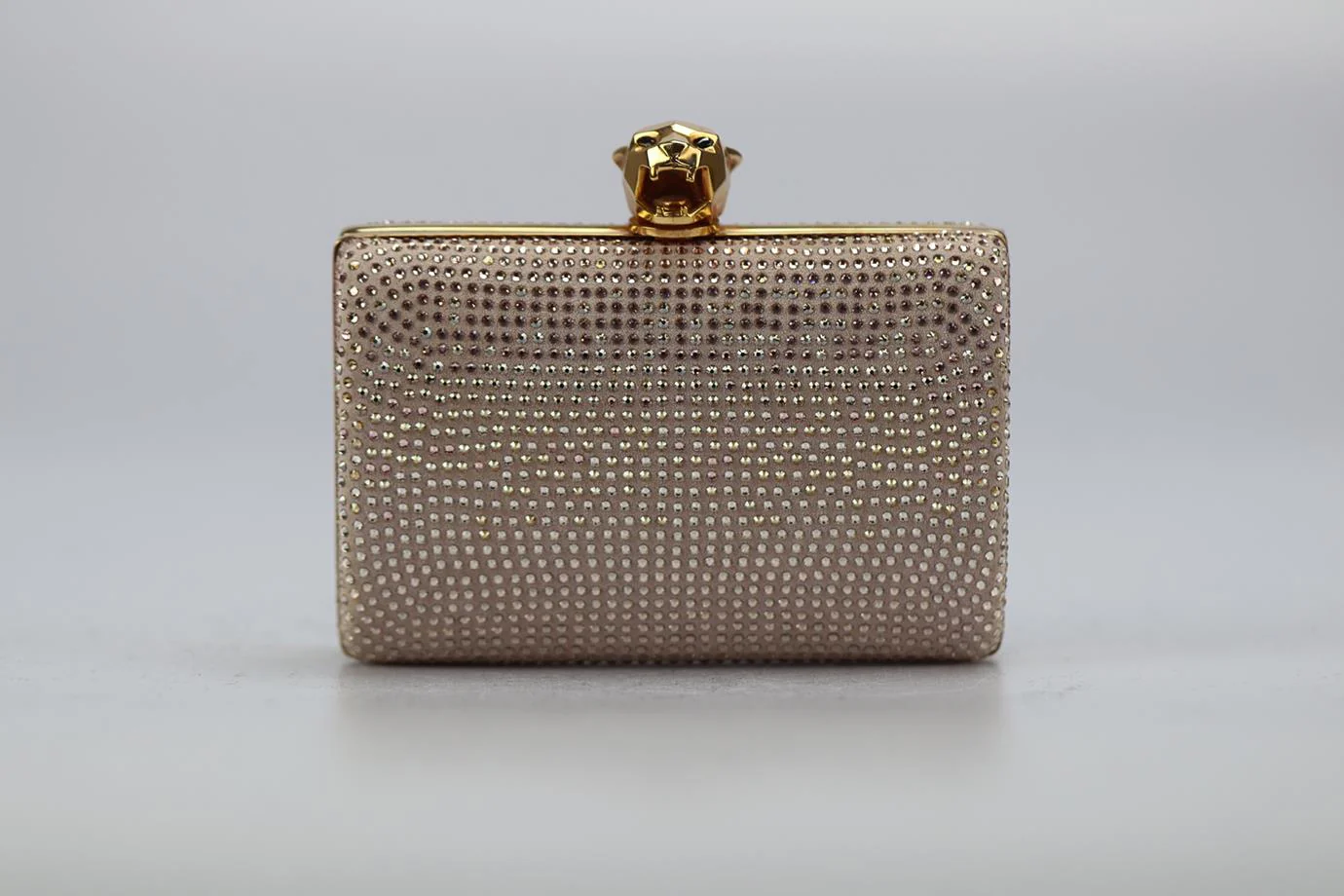 STARK CRYSTAL EMBELLISHED SUEDE CLUTCH - Image 2