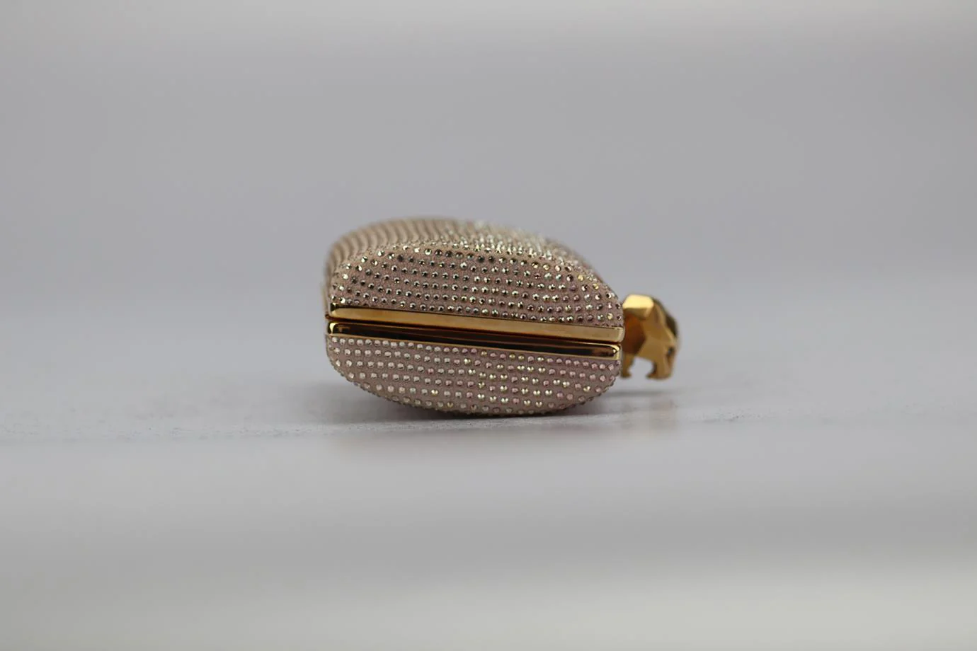 STARK CRYSTAL EMBELLISHED SUEDE CLUTCH - Image 4