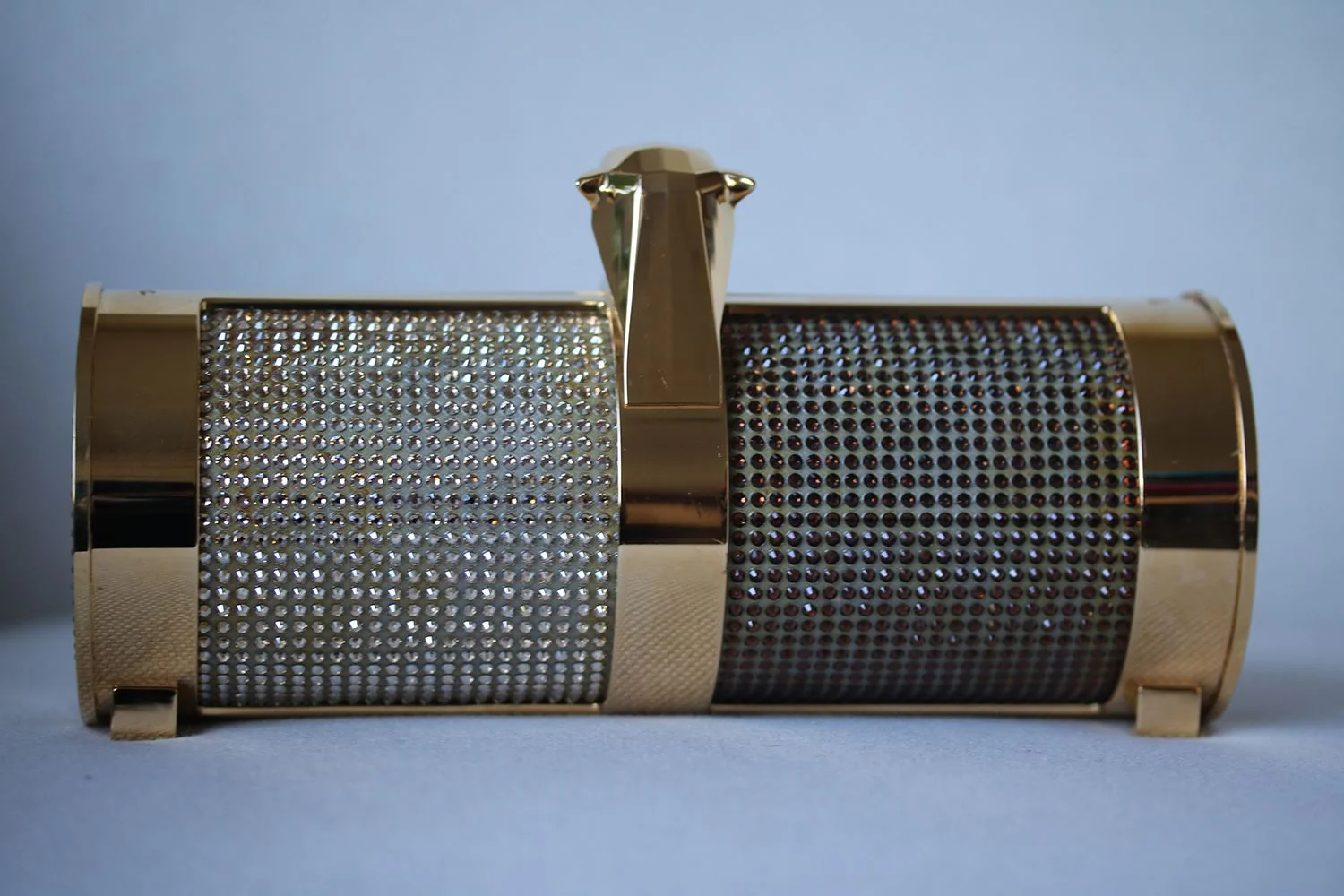 STARK FIERCE TWO-TONE CRYSTAL BOX CLUTCH - Image 4