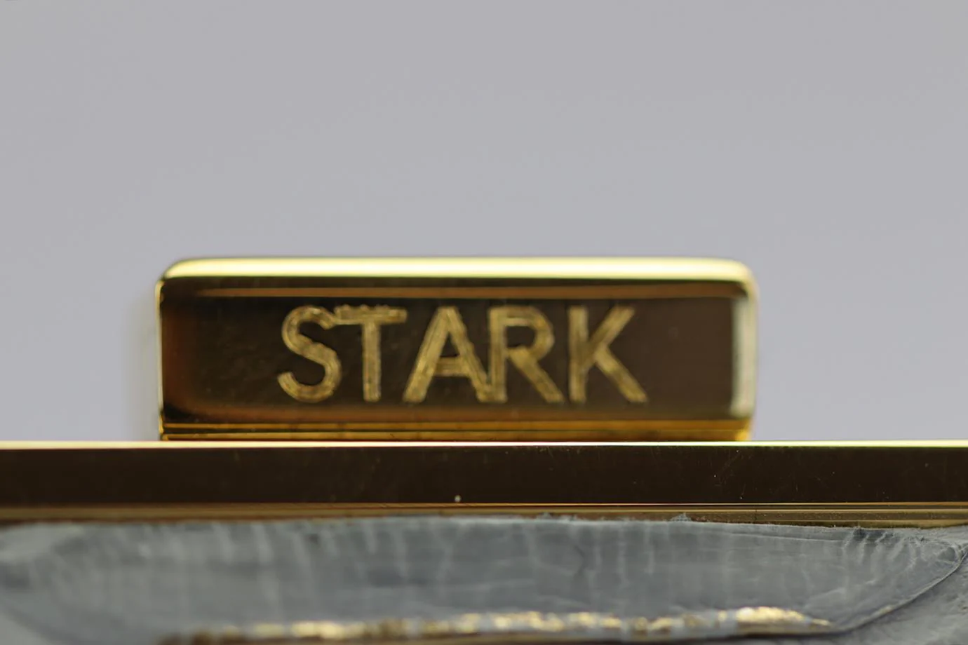 STARK PYTHON AND GOLD TONE CLUTCH - Image 7