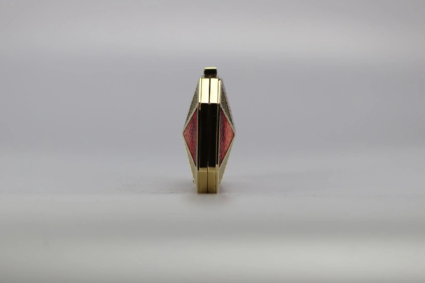 STARK PYTHON AND GOLD TONE CLUTCH - Image 5