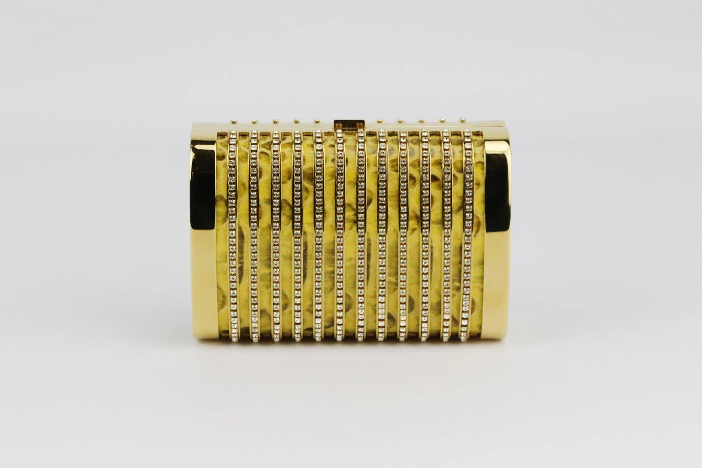 STARK SEDUCTRESS CRYSTAL EMBELLISHED PYTHON BOX CLUTCH - Image 4