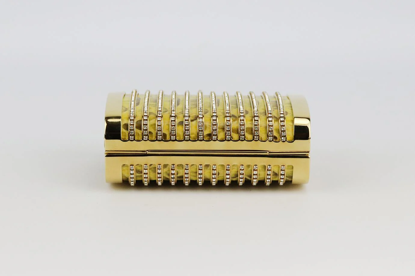 STARK SEDUCTRESS CRYSTAL EMBELLISHED PYTHON BOX CLUTCH - Image 6