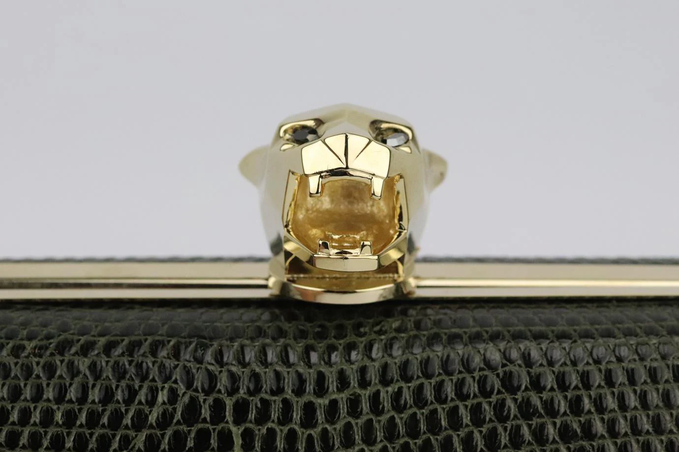 STARK SNAKE EFFECT LEATHER BOX CLUTCH - Image 7
