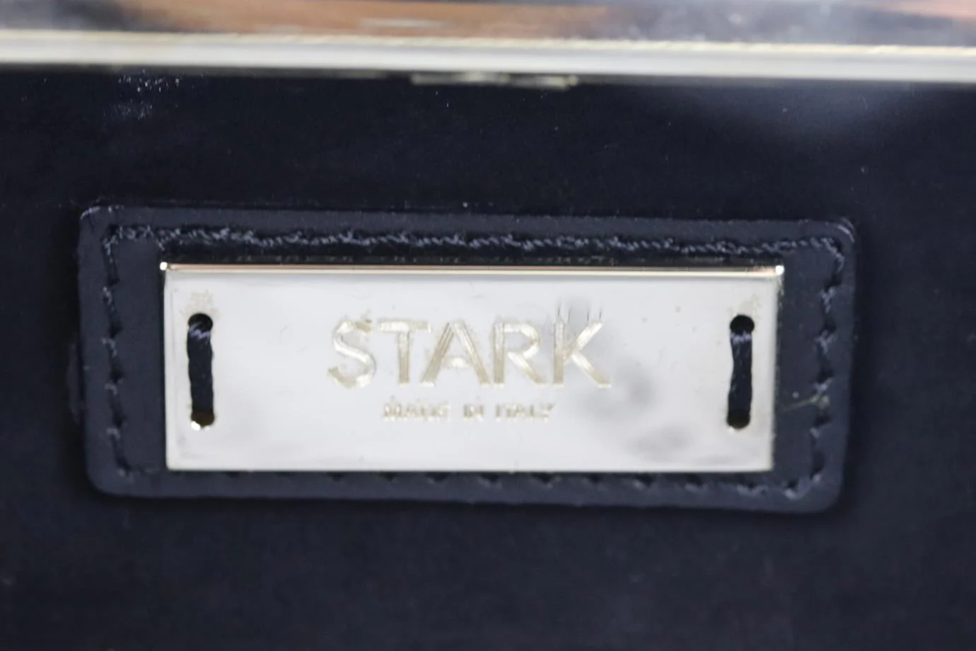 STARK SNAKE EFFECT LEATHER BOX CLUTCH - Image 9