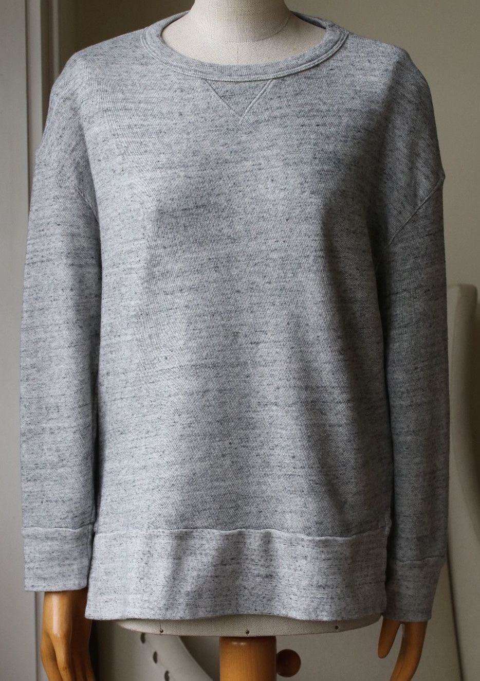 STATESIDE GREY FLEECE SWEATSHIRT SMALL - Image 4