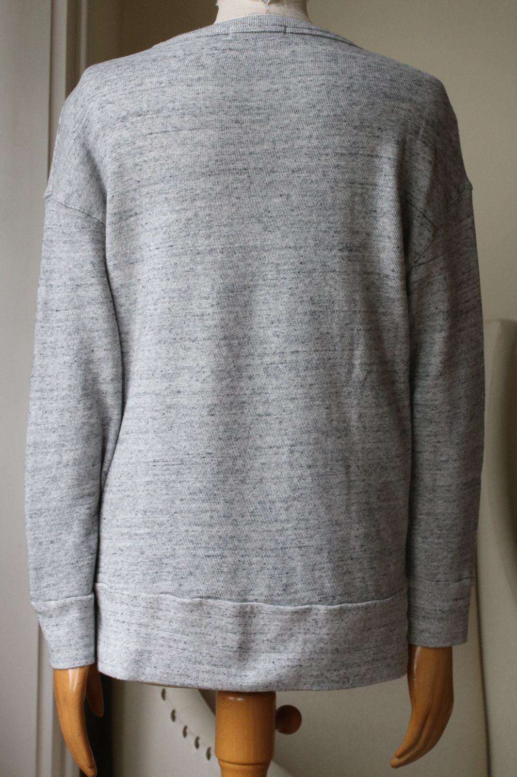 STATESIDE GREY FLEECE SWEATSHIRT SMALL - Image 6