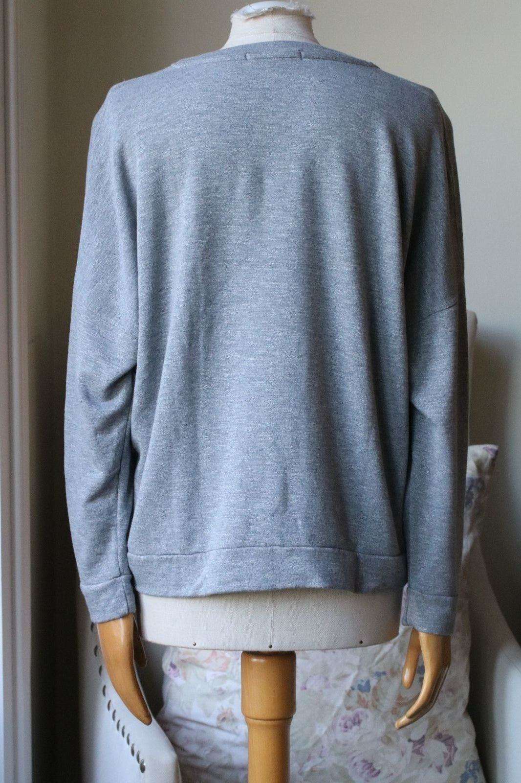 STATESIDE HEATHER GREY SWEATER MEDIUM - Image 2
