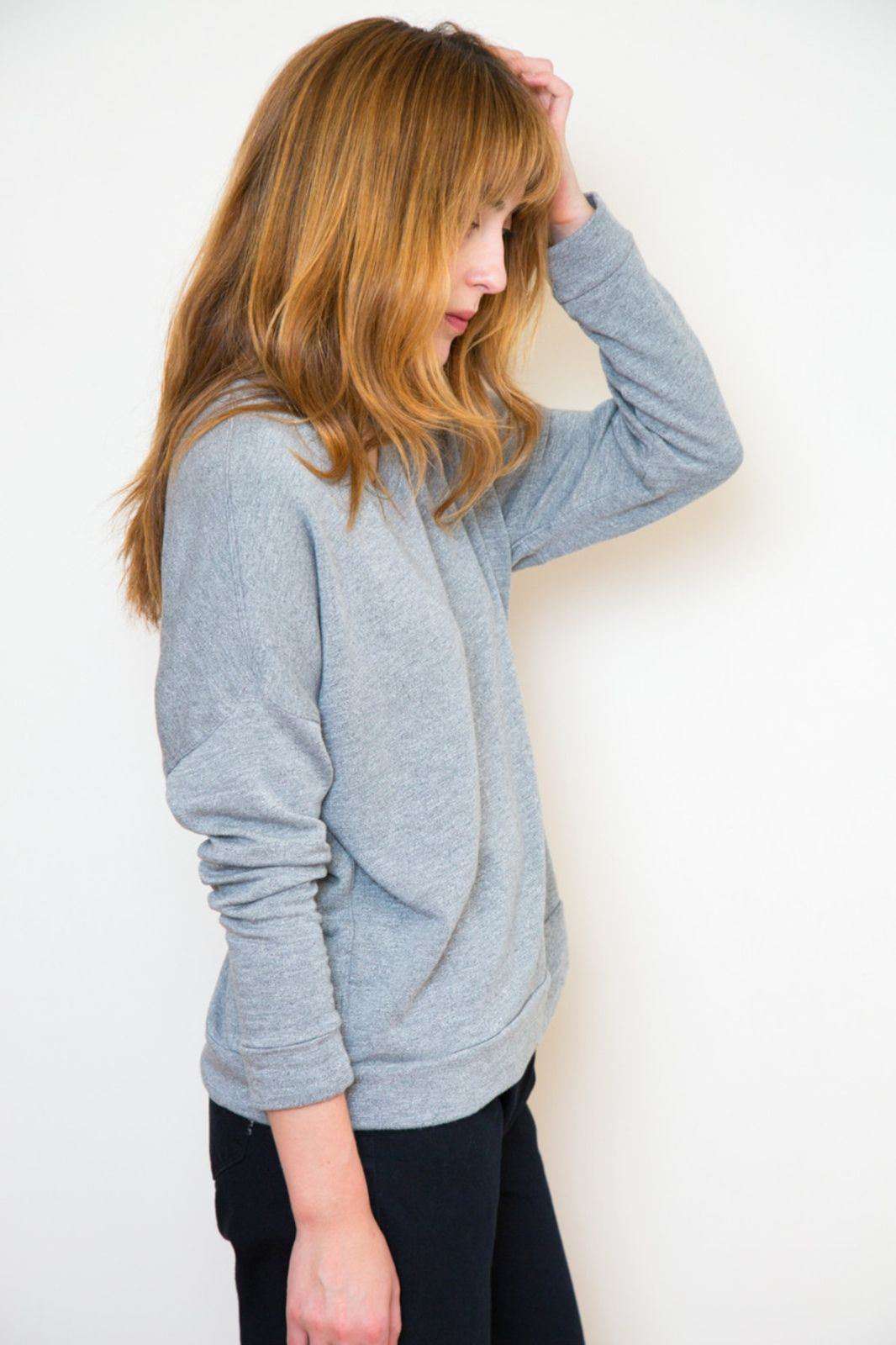 STATESIDE HEATHER GREY SWEATER MEDIUM - Image 6
