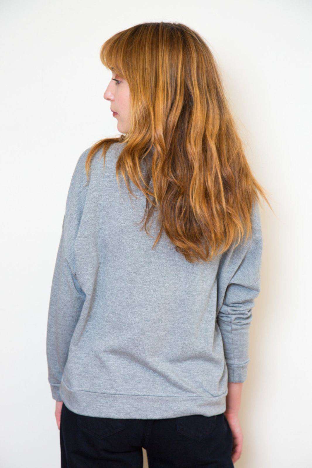 STATESIDE HEATHER GREY SWEATER MEDIUM - Image 7