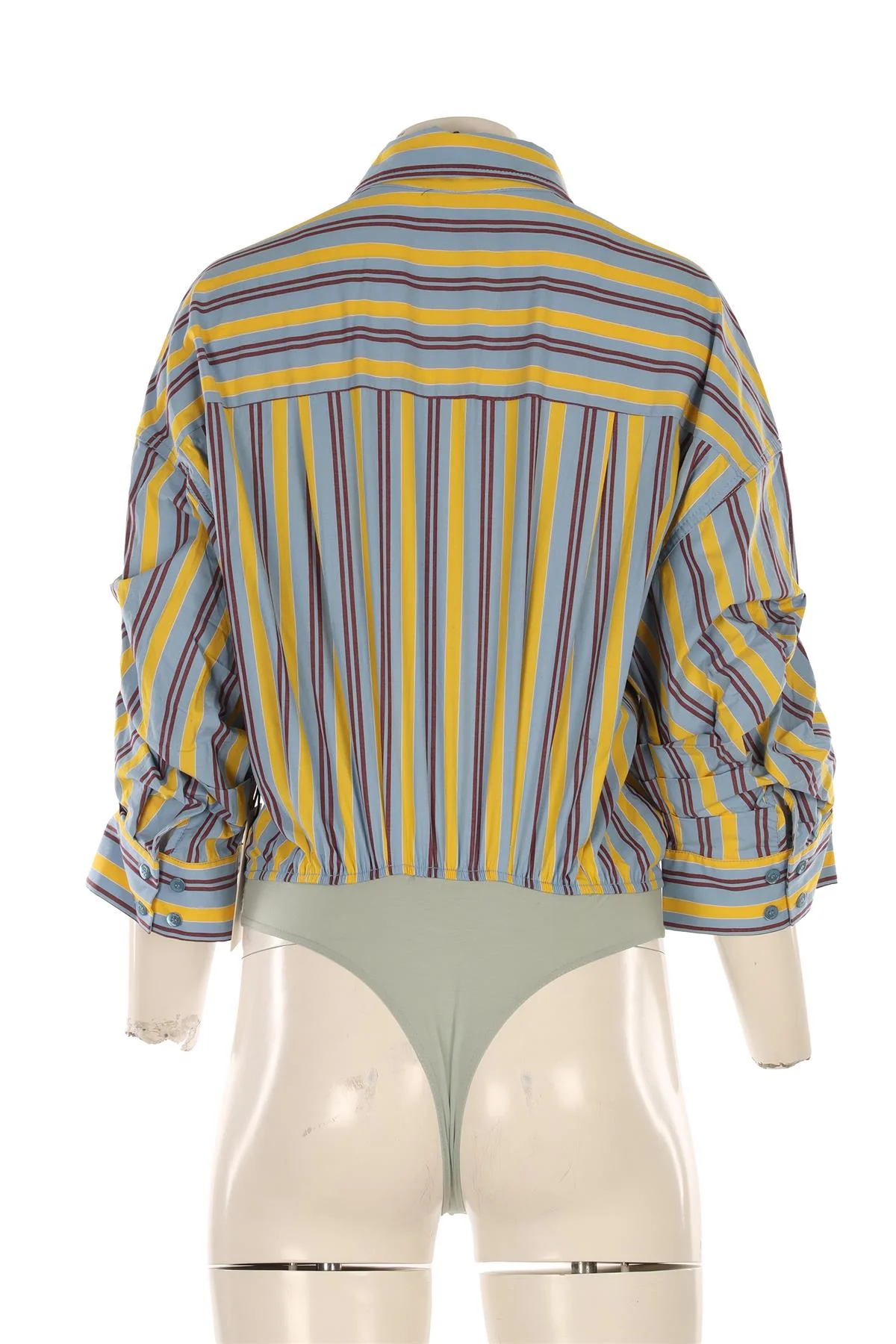 STAUD BLUE COTTON BODYSUIT SMALL - Image 4