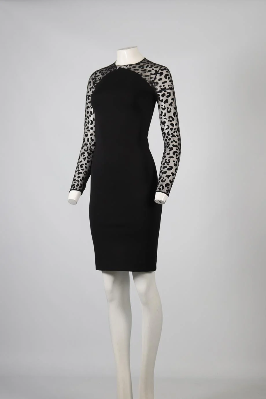 STELLA MCARTNEY TULLE AND CREPE MINI DRESS IT 38 UK 6 - Image 3