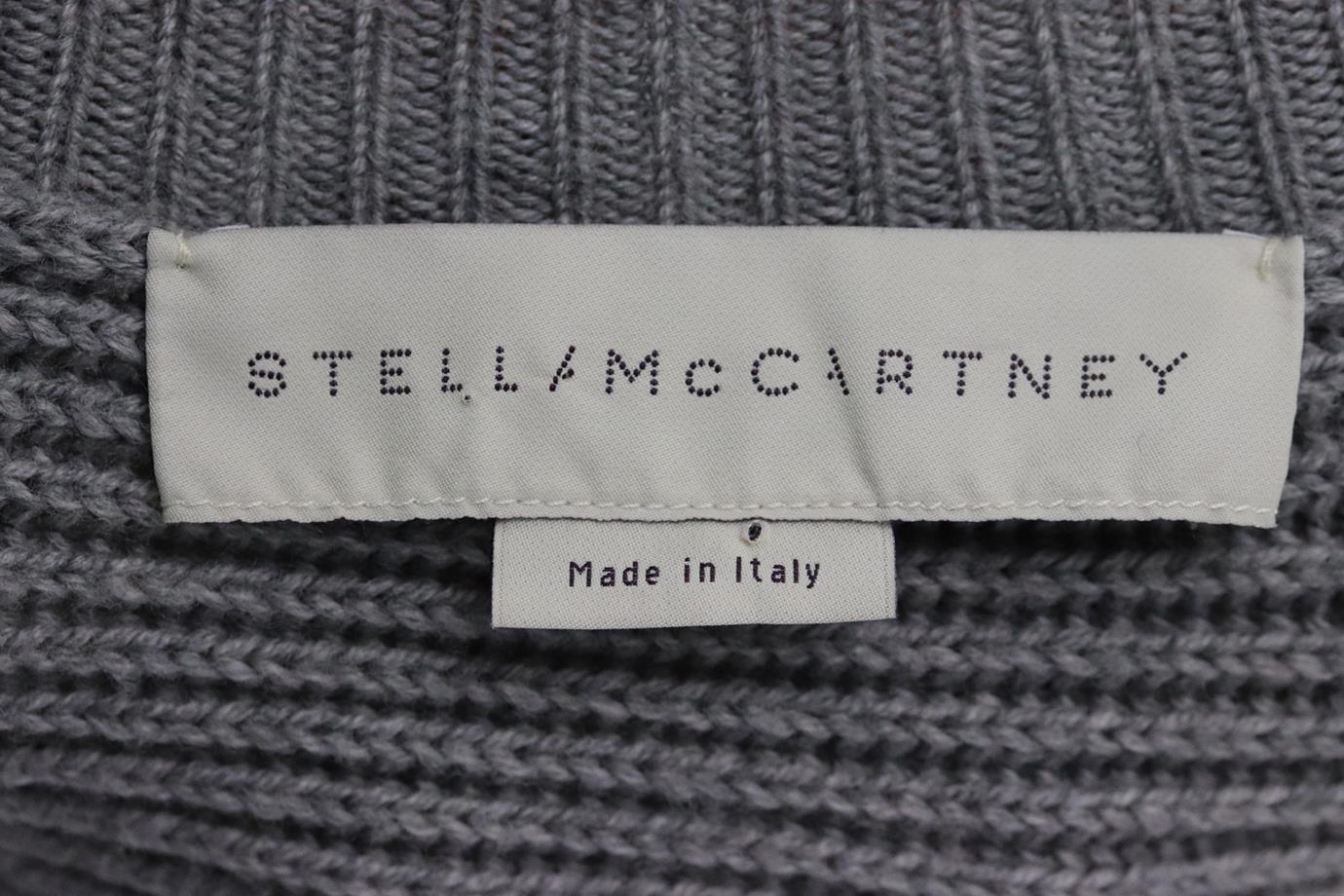STELLA MCCARTNEY ASYMMETRIC RIBBED WOOL SWEATER IT 40 UK 8 - Image 5