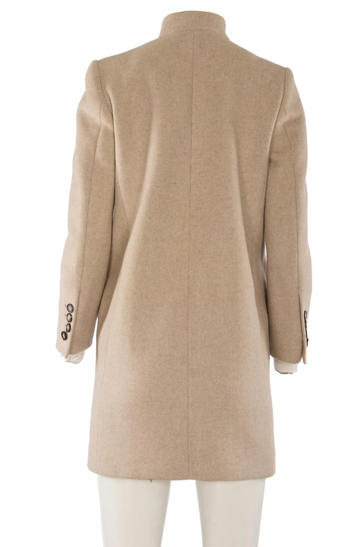 STELLA MCCARTNEY BEIGE WOOL COAT IT 38 UK 6 - Image 4