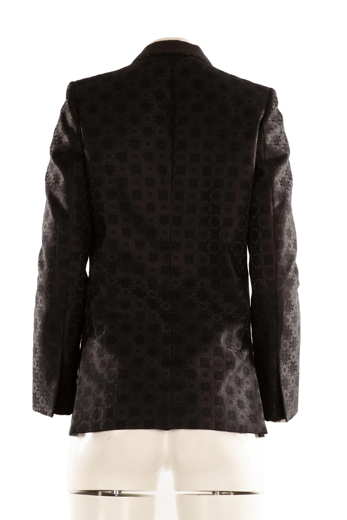 STELLA MCCARTNEY BLACK COTTON BLAZER IT 38 UK 6 - Image 4