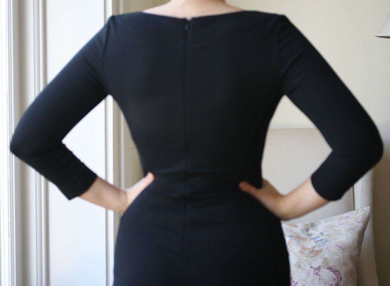 STELLA MCCARTNEY BLACK COTTON BLEND DRESS IT 42 UK 10 - Image 5
