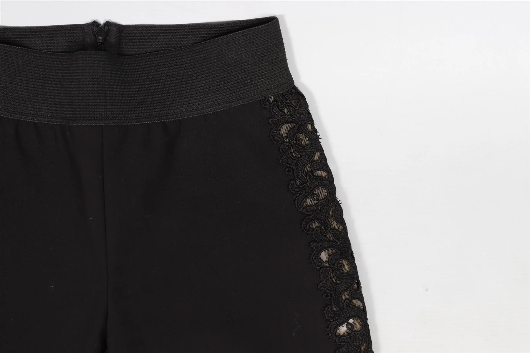 STELLA MCCARTNEY BLACK COTTON SKINNY PANTS IT 36 UK 4 - Image 3