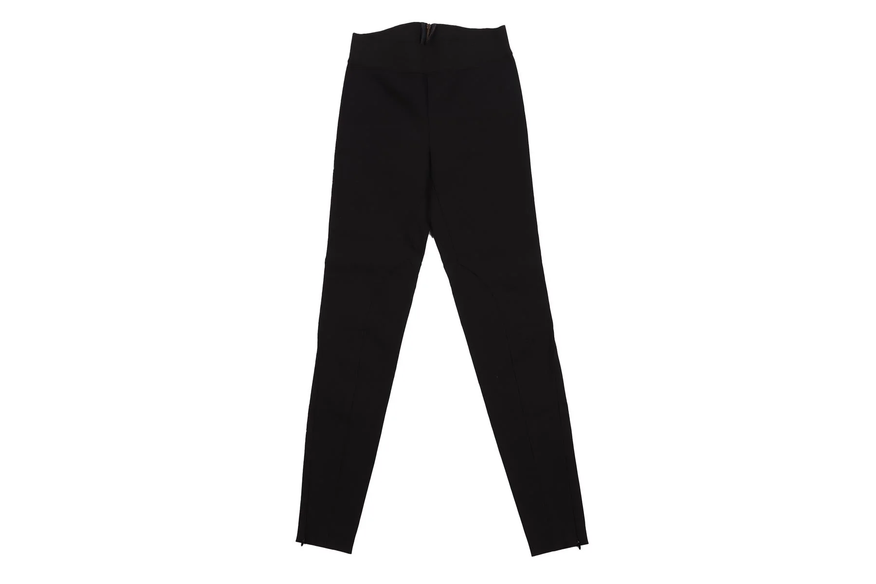 STELLA MCCARTNEY BLACK COTTON SKINNY PANTS W26 UK 8 - Image 2