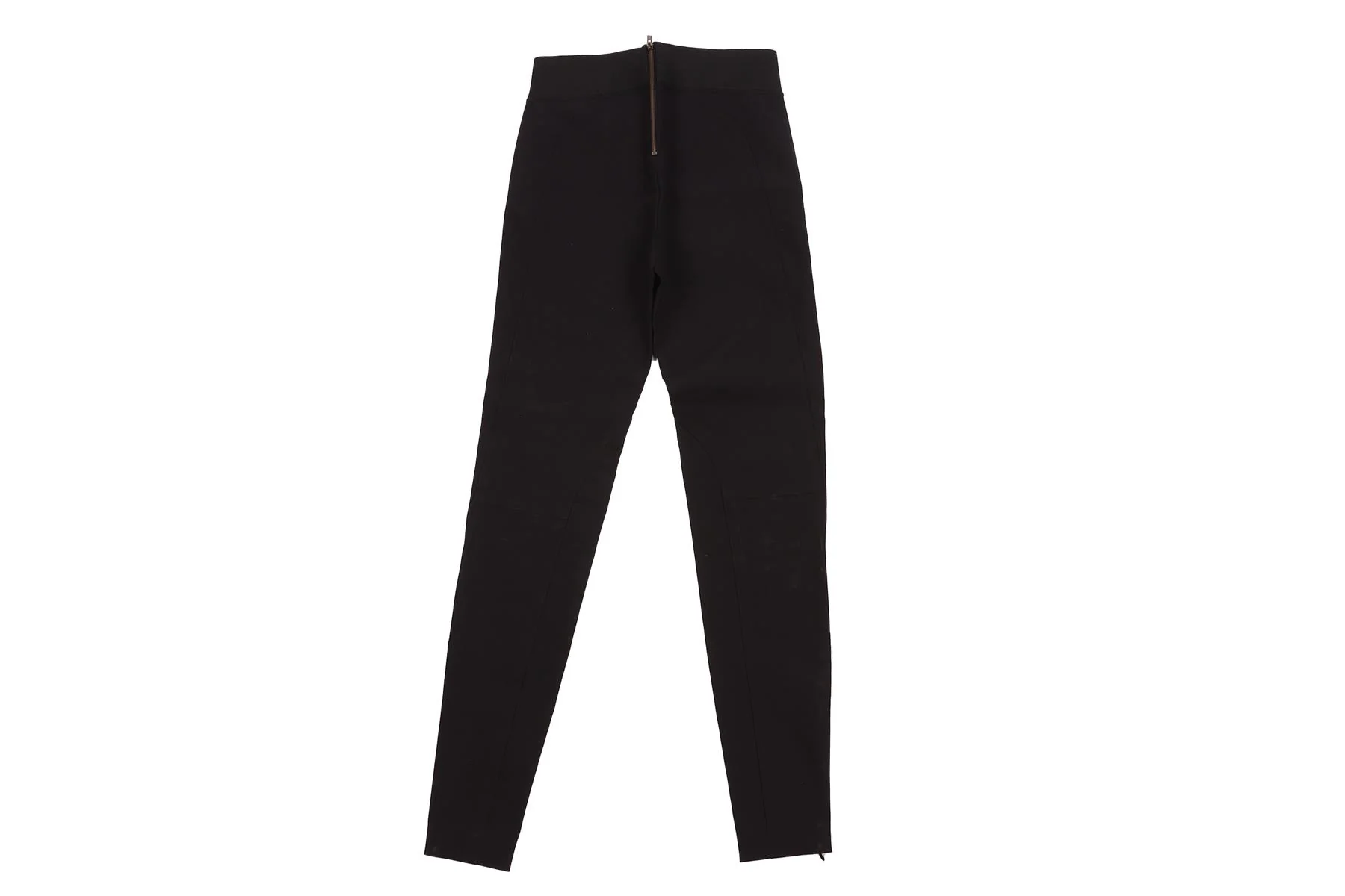 STELLA MCCARTNEY BLACK COTTON SKINNY PANTS W26 UK 8 - Image 4