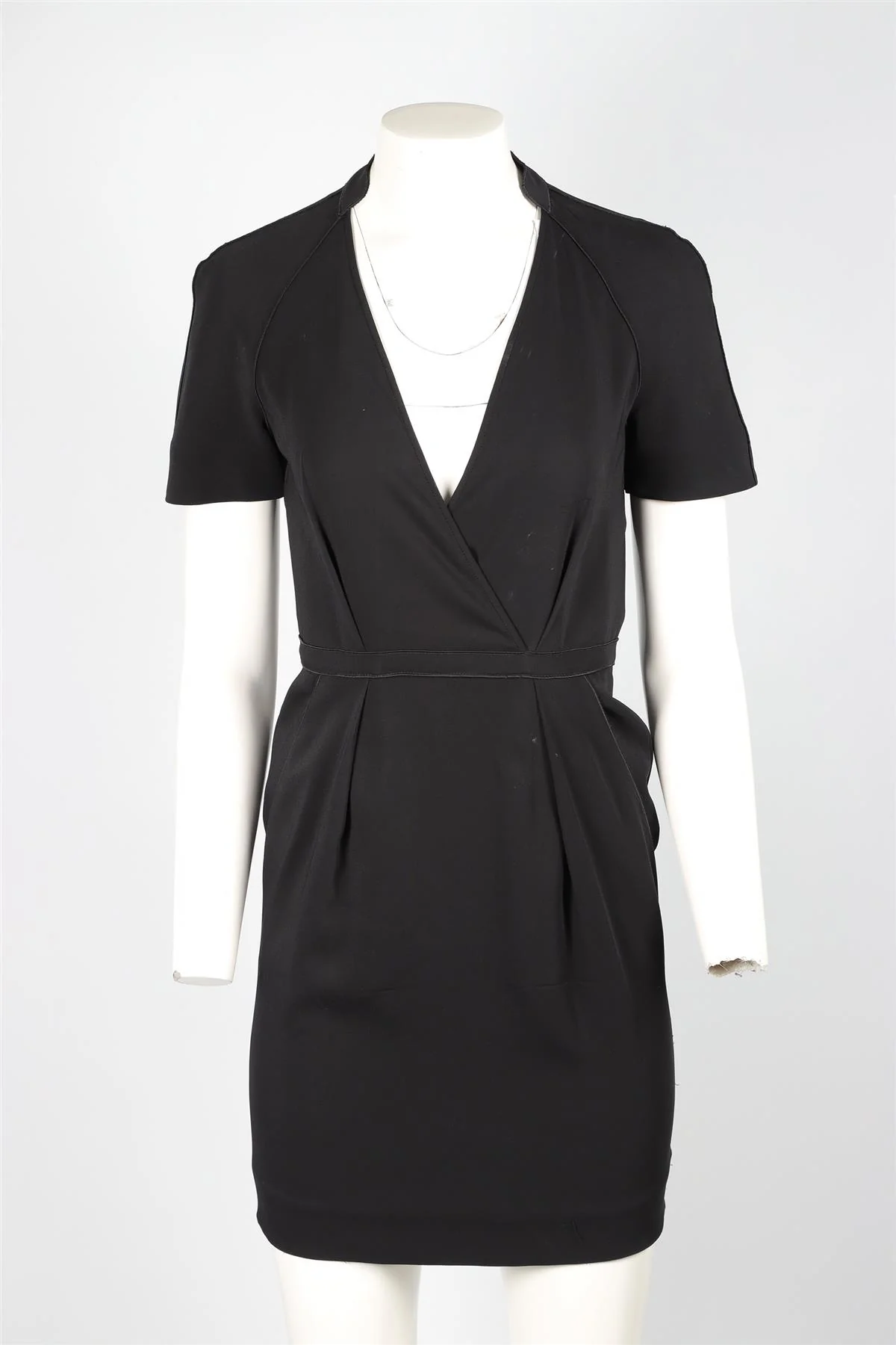 STELLA MCCARTNEY BLACK CREPE MINI DRESS IT 38 UK 6 - Image 2