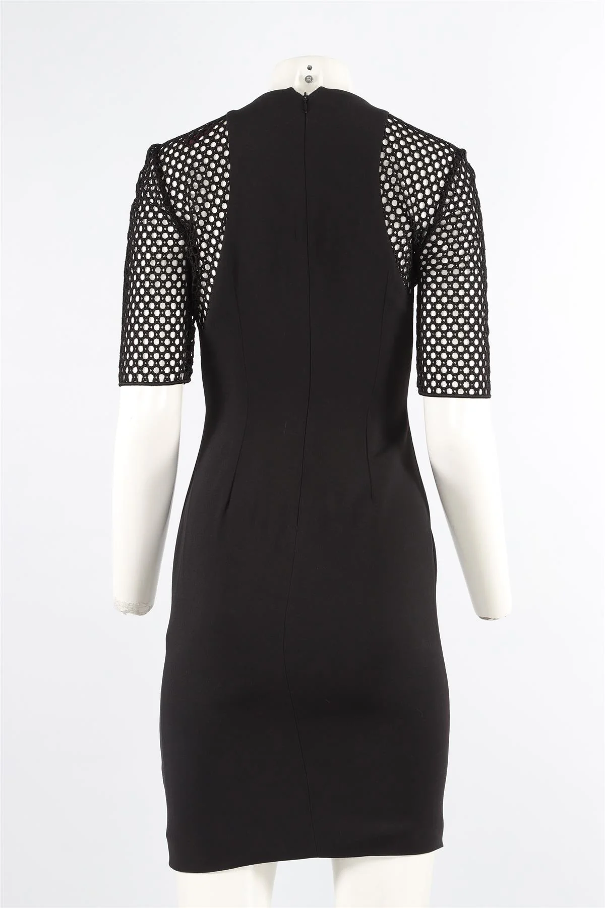 STELLA MCCARTNEY BLACK CREPE MINI DRESS IT 38 UK 6 - Image 4