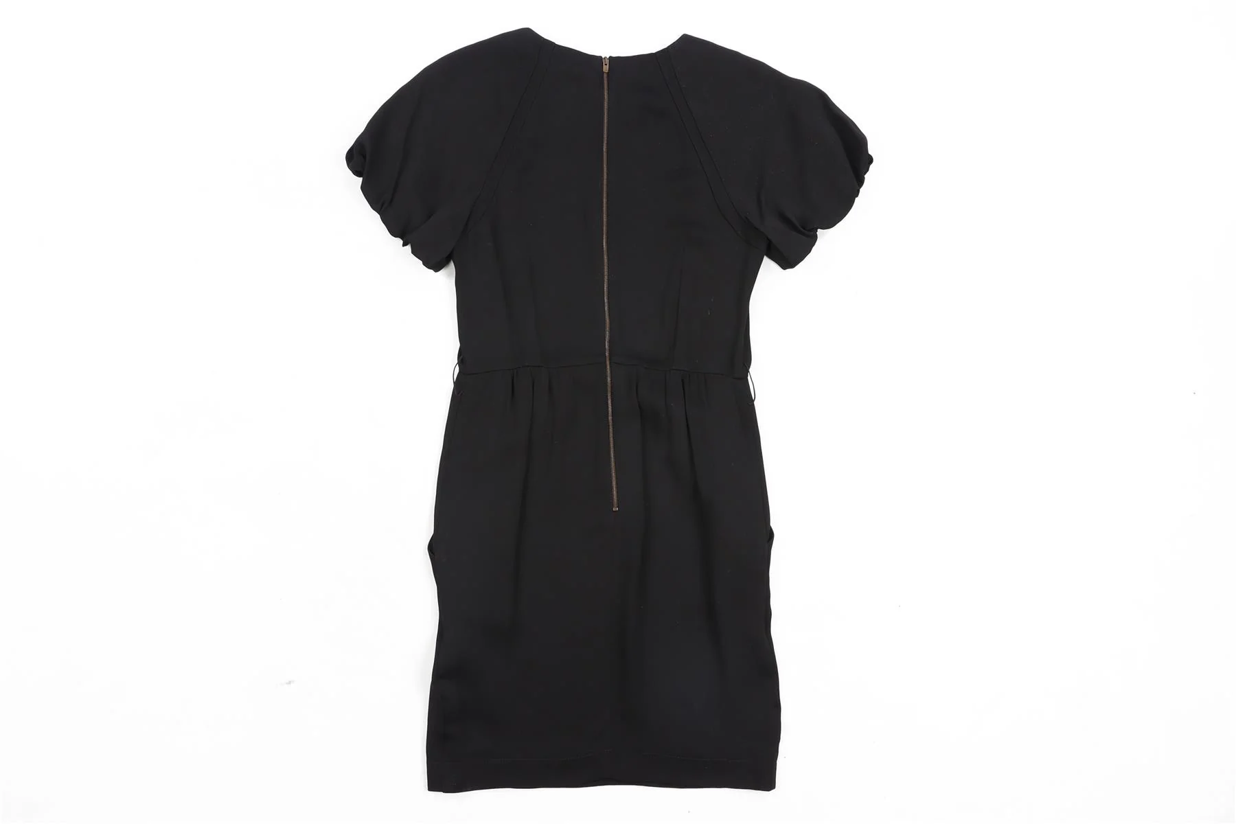 STELLA MCCARTNEY BLACK CREPE MINI DRESS IT 38 UK 6 - Image 4