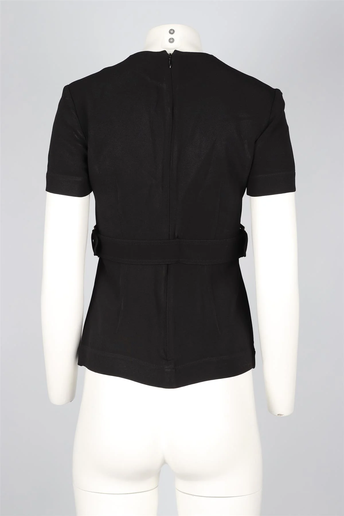 STELLA MCCARTNEY BLACK CREPE TOP IT 36 UK 4 - Image 4