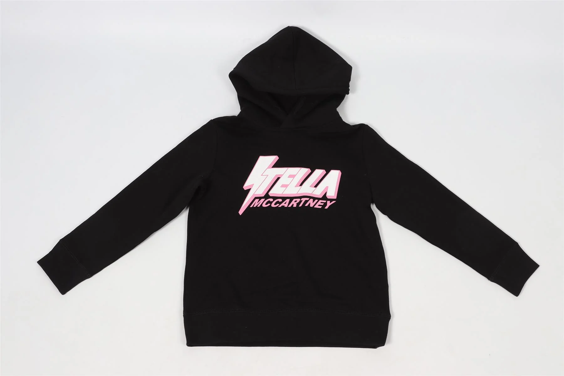 STELLA MCCARTNEY BLACK KIDS GIRLS COTTON HOODIE 8 YEARS - Image 2