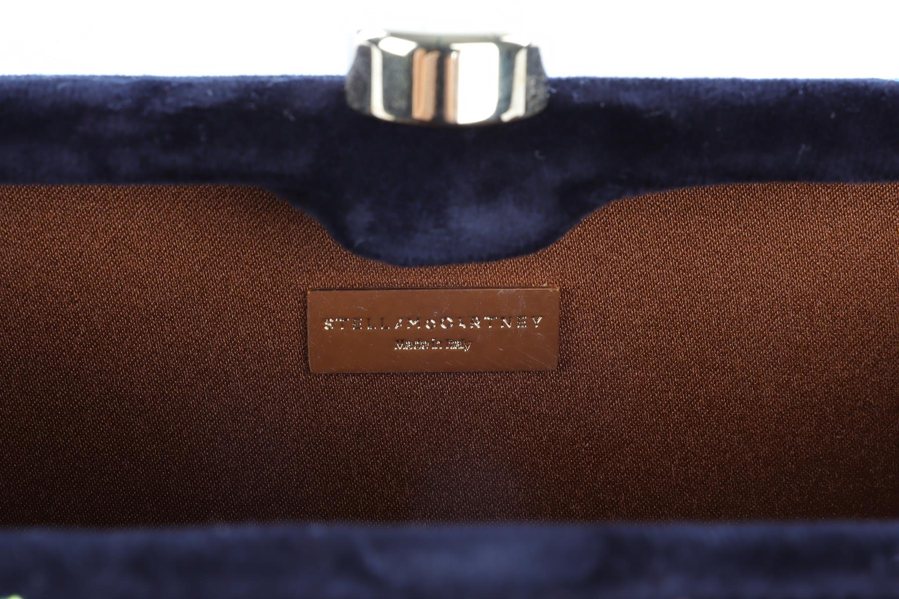 STELLA MCCARTNEY BLACK VELVET CLUTCH - Image 10