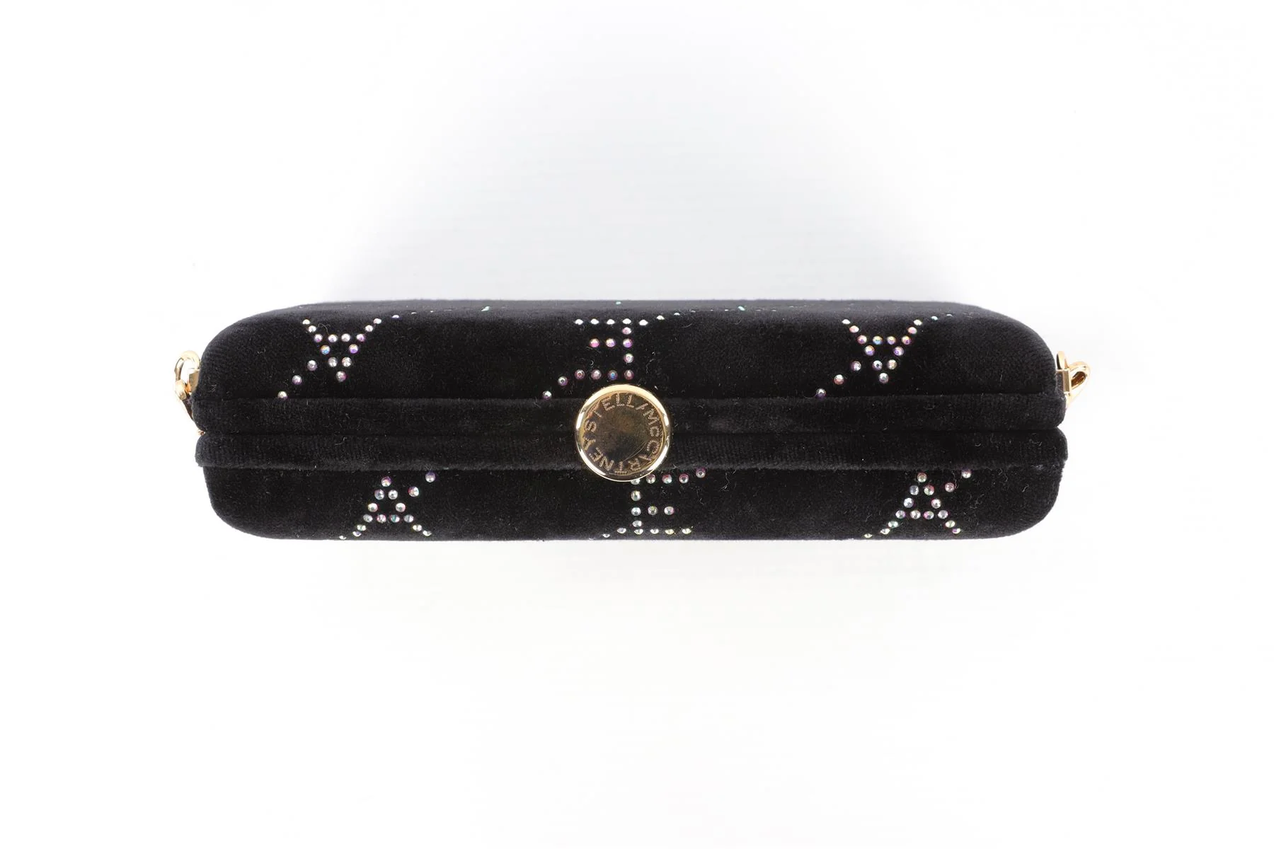 STELLA MCCARTNEY BLACK VELVET CLUTCH - Image 8