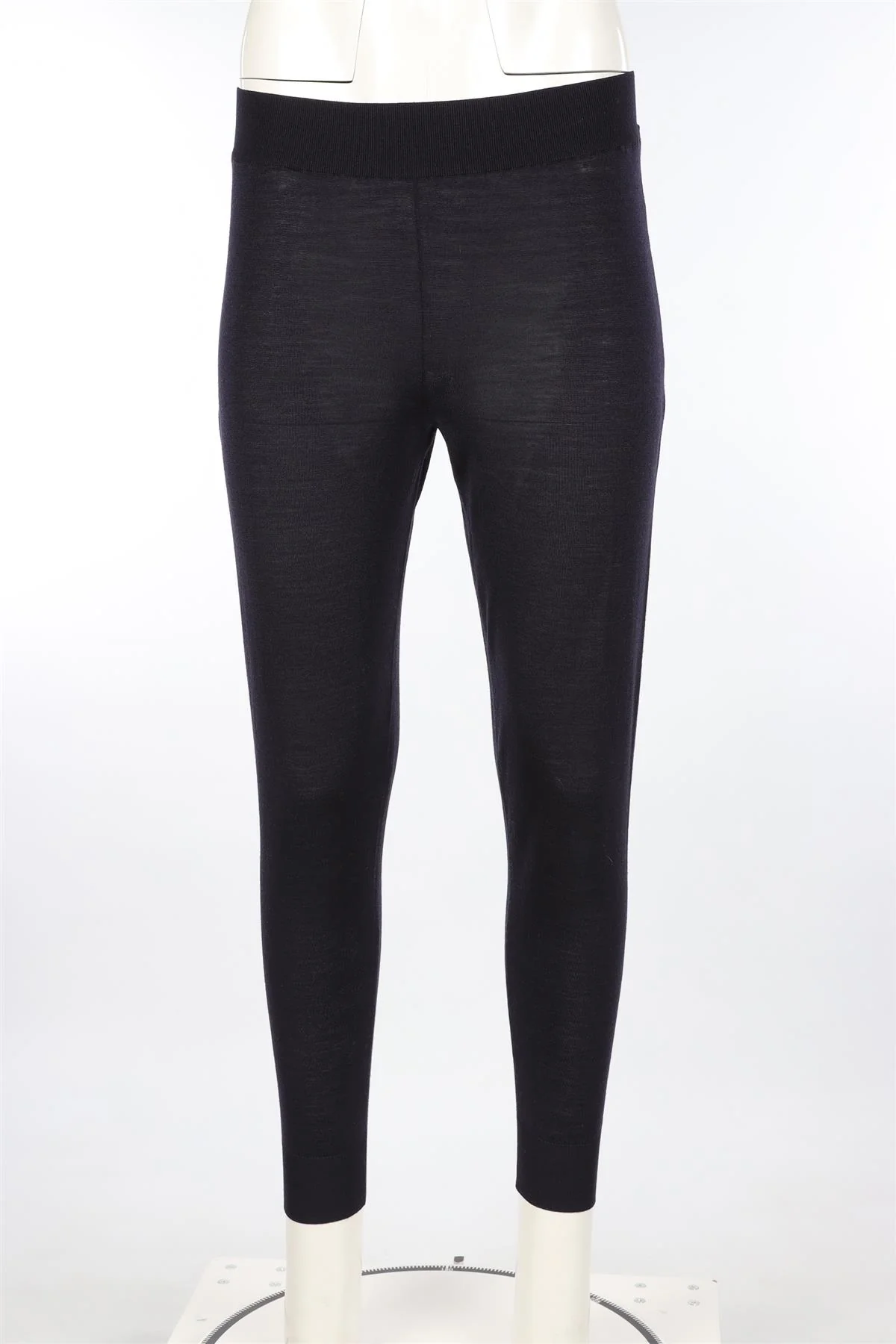 STELLA MCCARTNEY BLACK WOOL TAPERED PANTS IT 36 UK 4 - Image 2