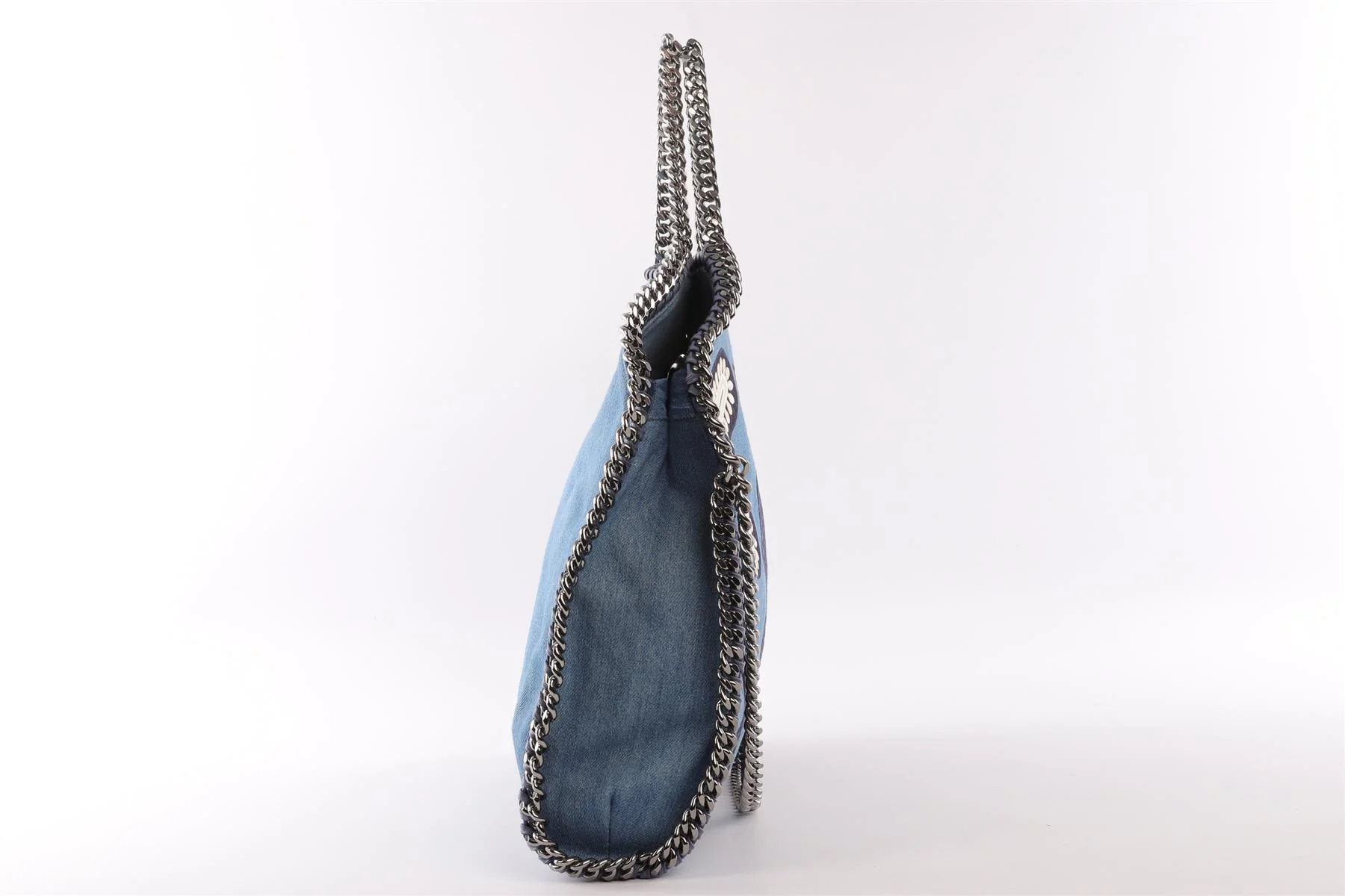 STELLA MCCARTNEY BLUE FALABELLA DENIM SHOULDER BAG - Image 4