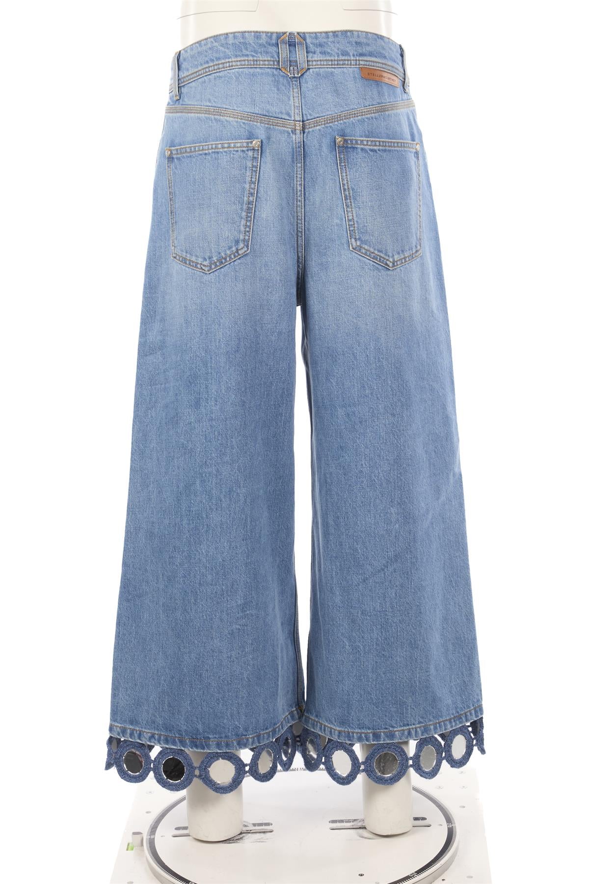 STELLA MCCARTNEY BLUE HIGH RISE WIDE LEG JEANS W29 - Image 4