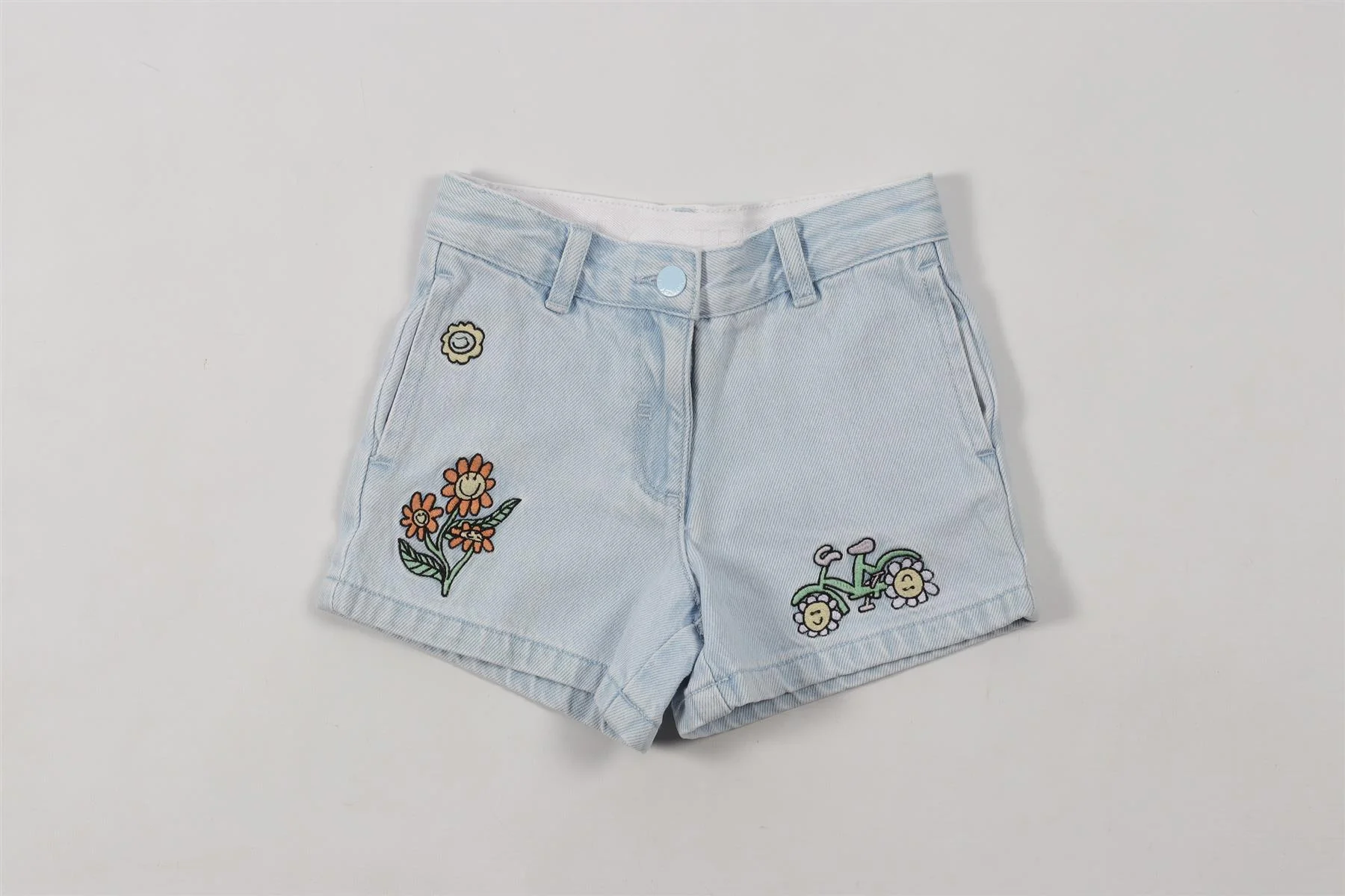 STELLA MCCARTNEY BLUE KIDS GIRLS SHORTS 6 YEARS - Image 2