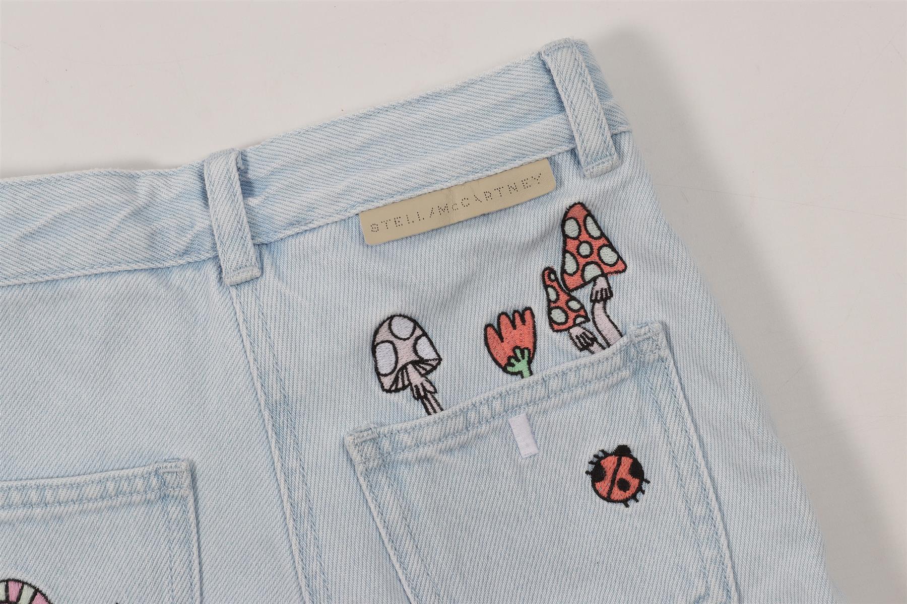 STELLA MCCARTNEY BLUE KIDS GIRLS SHORTS 6 YEARS - Image 5
