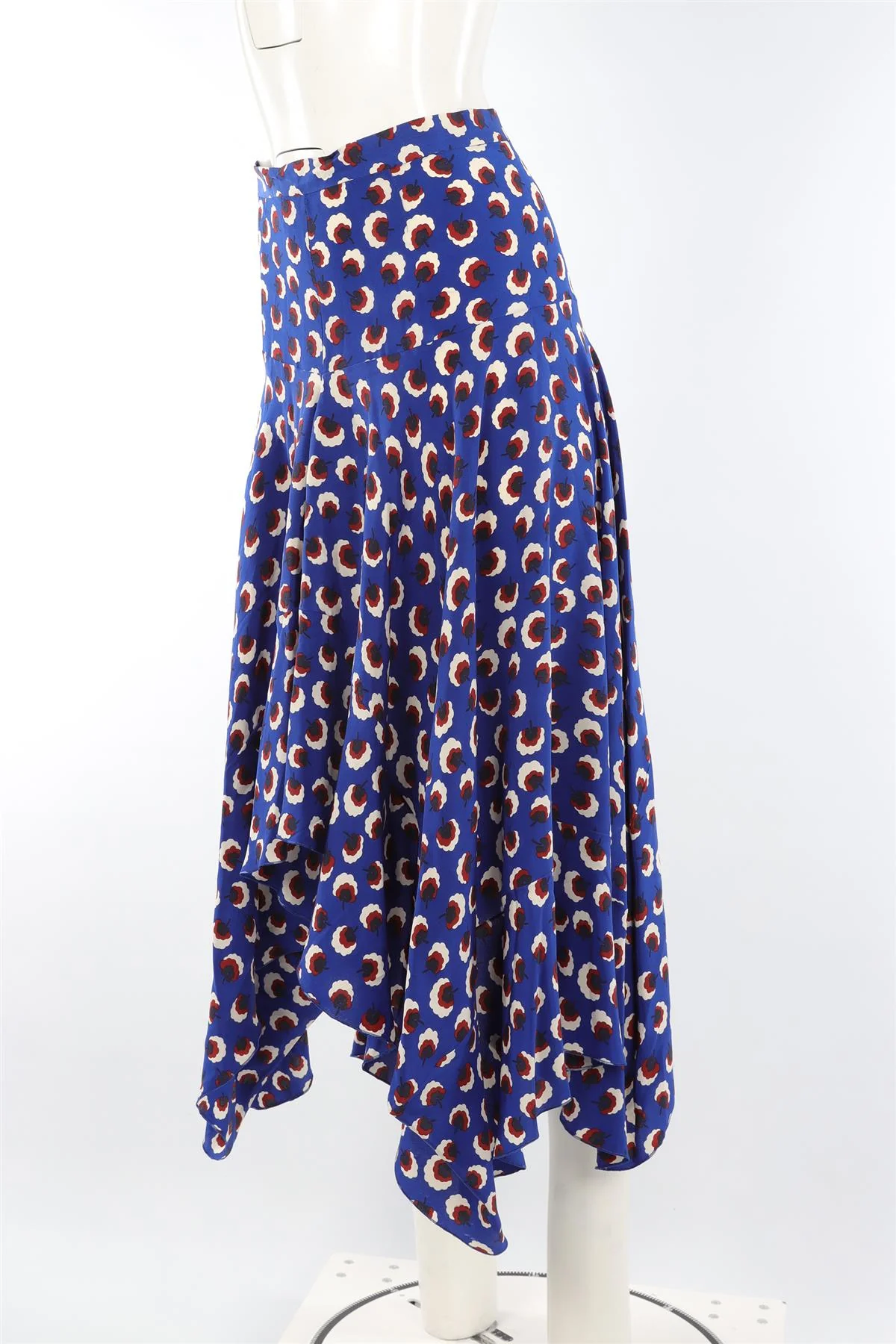 STELLA MCCARTNEY BLUE SILK MAXI SKIRT IT 38 UK 6 - Image 3