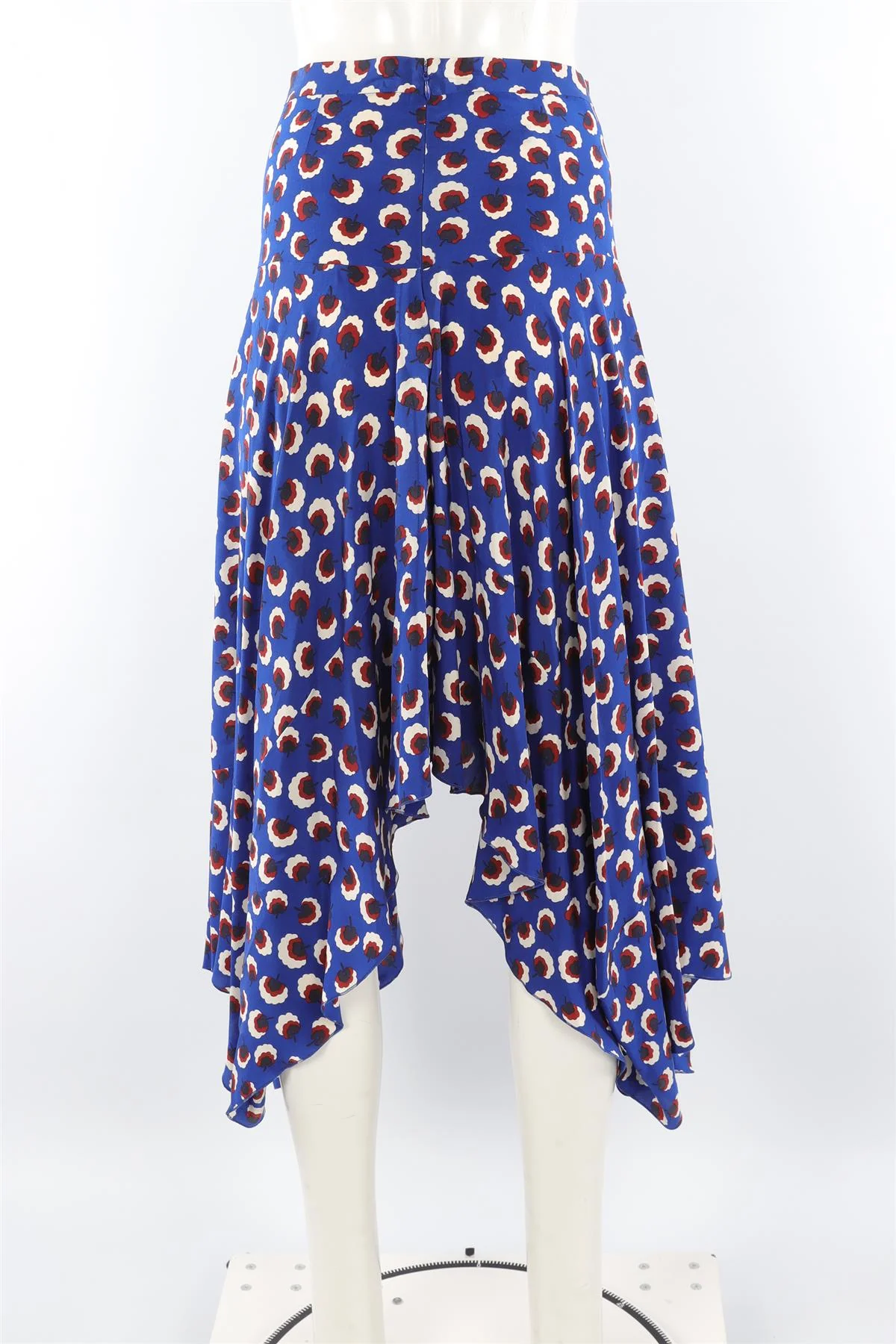 STELLA MCCARTNEY BLUE SILK MAXI SKIRT IT 38 UK 6 - Image 4