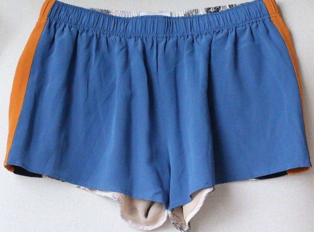 STELLA MCCARTNEY CAT-PRINT SILK STRETCH CADY SHORTS IT 40 UK 8 - Image 2
