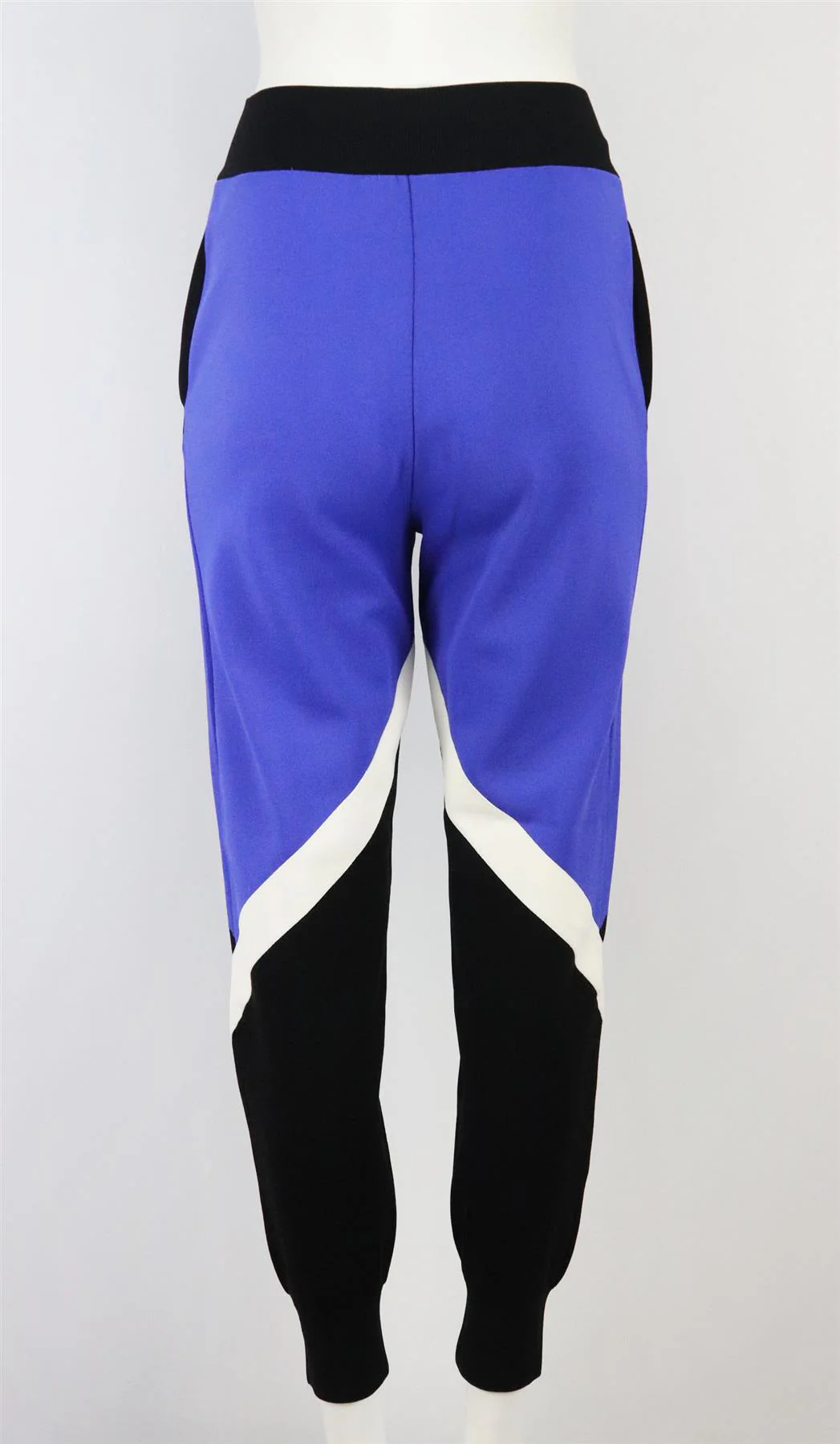STELLA MCCARTNEY COLOUR BLOCK STRETCH KNIT TRACK PANTS IT 38 UK 6 - Image 4