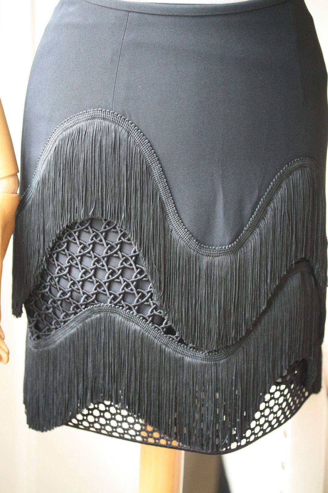 STELLA MCCARTNEY CORINNA FRINGE SKIRT IT 36 UK 6 - Image 7