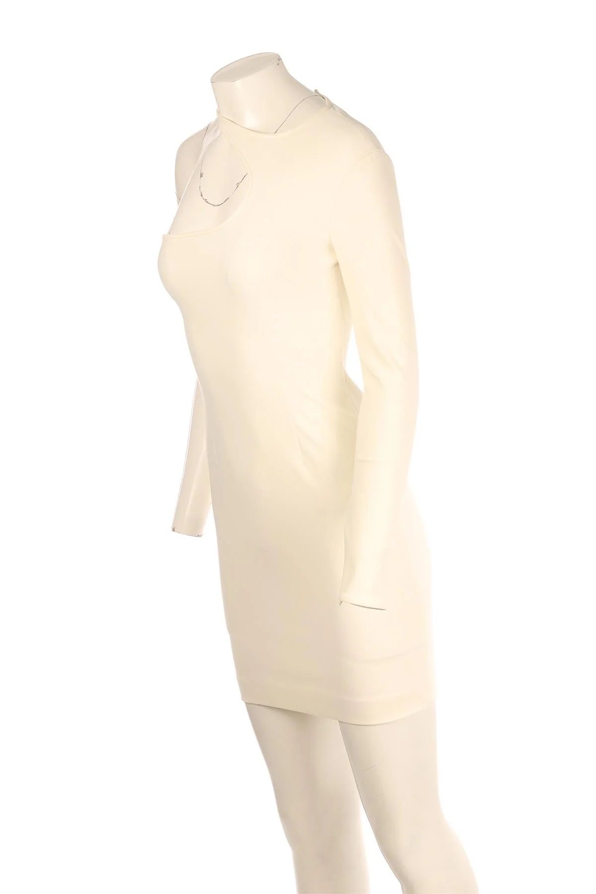 STELLA MCCARTNEY ECRU COTTON MINI DRESS IT 38 UK 6 - Image 2